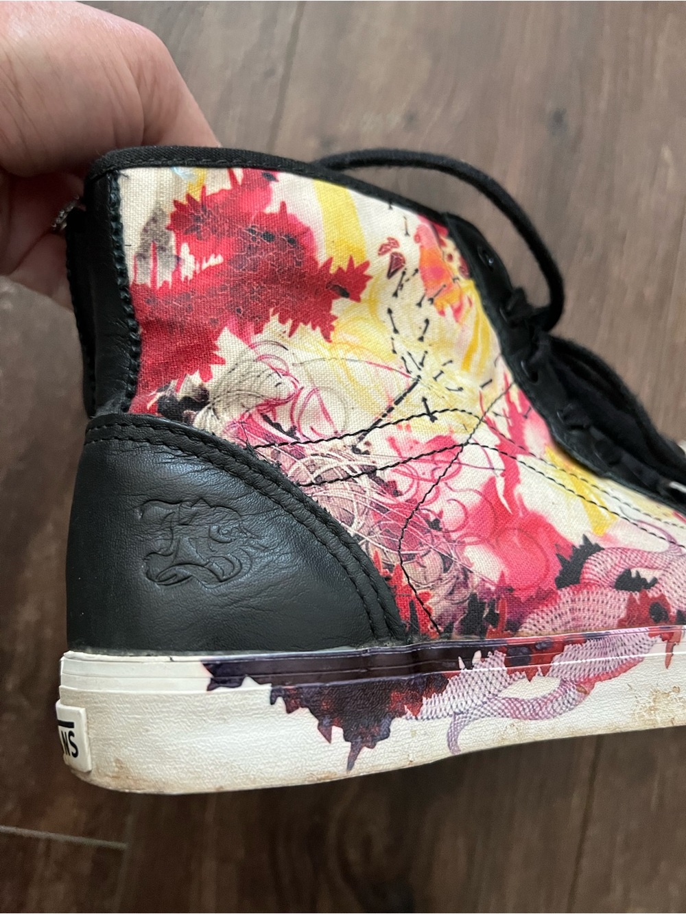 Hannah Stouffer X Vans Wellesley “Obsessive Combustion” women’s high top sneaker - Picture 5 of 8